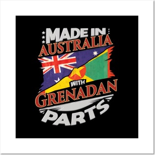 Made In Australia With Grenadan Parts - Gift for Grenadan From Grenada Posters and Art